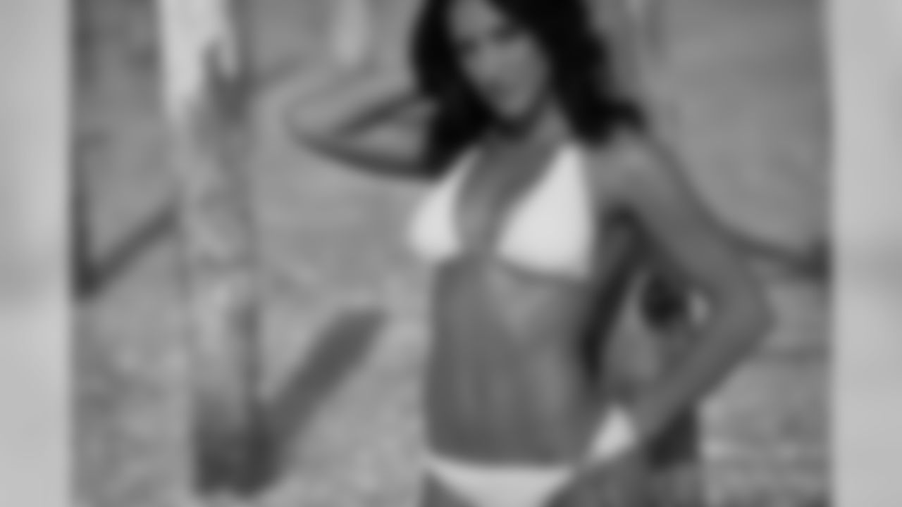 Jane B's photo shoot on Day 6 of the 2010 Spring Fling and the Ravens Cheerleader Swimsuit Calendar Shoot. (Photo by Aaron Huey). Find more photos at facebook.com/baltimoreravens.