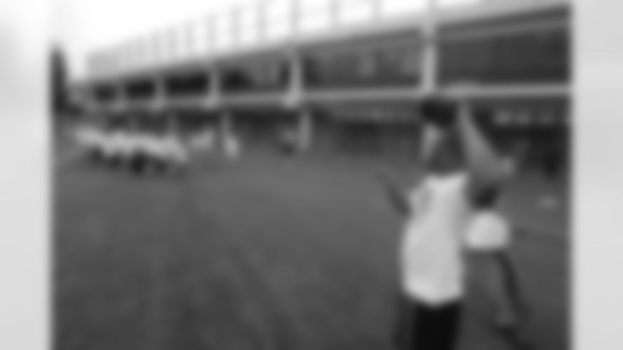 Ray Rice holds a youth football camp in his hometown of New Rochelle, New York in June 2009. [Photos courtesy of Kevin O'Brien]