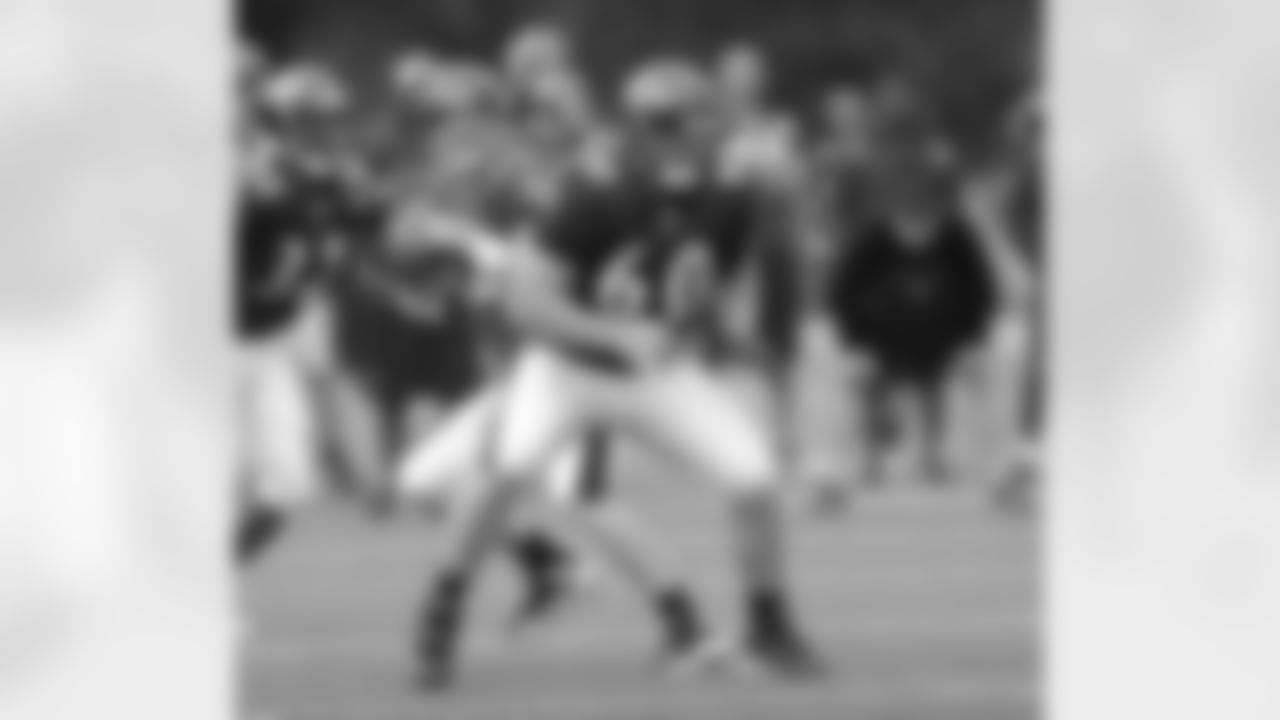 The Ravens work out Sunday in Derrick Mason's first training camp practice at McDaniel College in Owings Mills, Md.