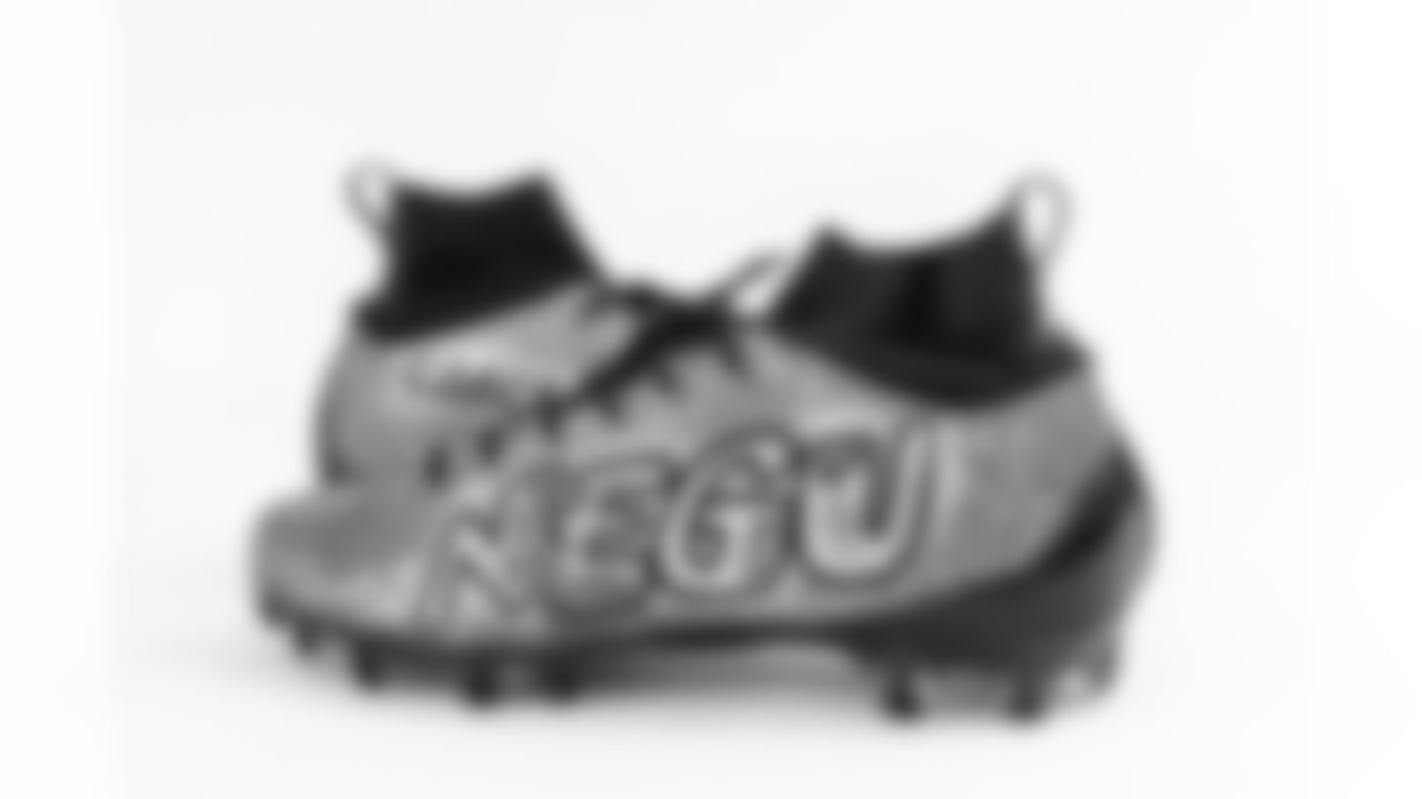 Bid on Kyle Allen's cleats benefiting NEGU (Jessie Rees Foundation - Never Ever Give Up) here.
