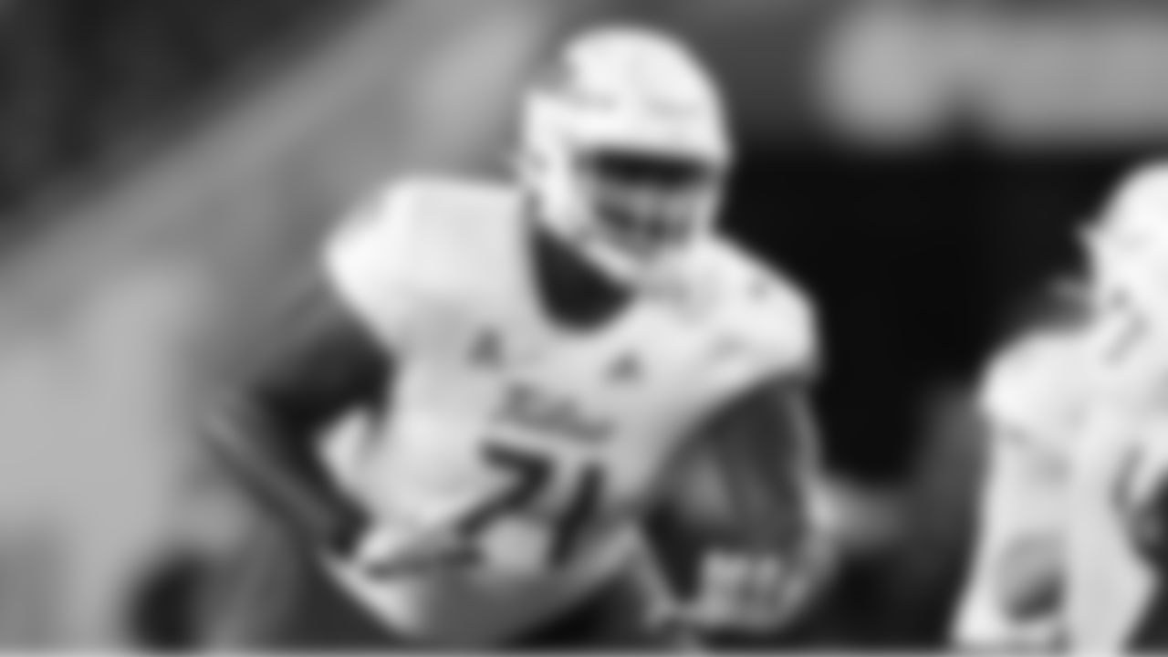 "With the position flex, being able to play either guard and playing tackle, you feel very comfortable that this is a young guy that can come in -- again, no pressure to start right away -- develop and grow in our system. And again, we're gonna use him. At some point, he will play."
