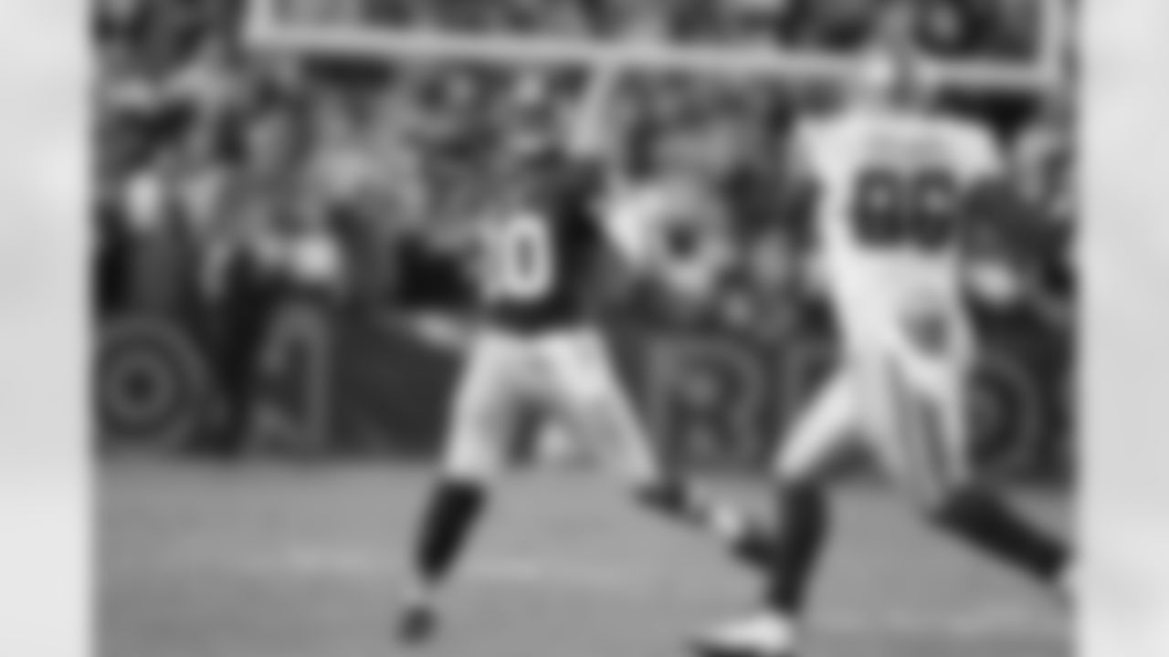 No. 6: Throwing On the Run. Robert Griffin III scrambles outside and fires a pass off his back foot. Dallas had a difficult time defending Griffin III, who can beat you with both his legs and his arm.