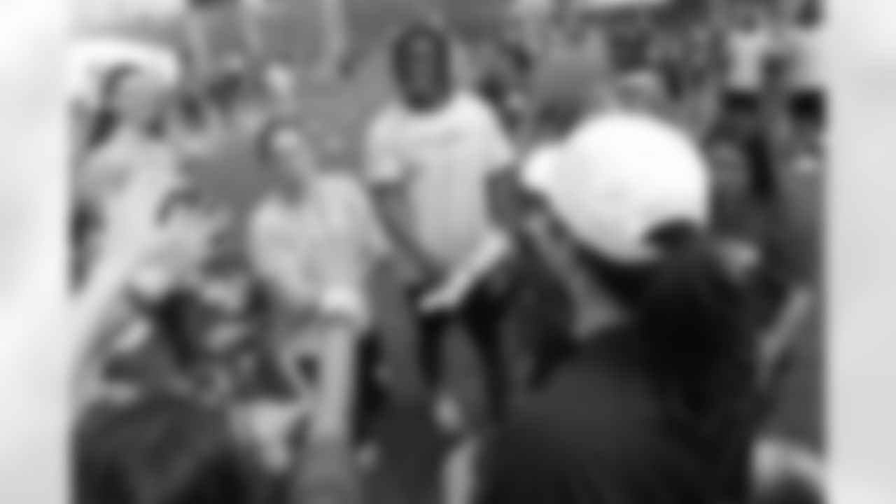 Robert Griffin III participates in a PLAY 60 event in New York City.