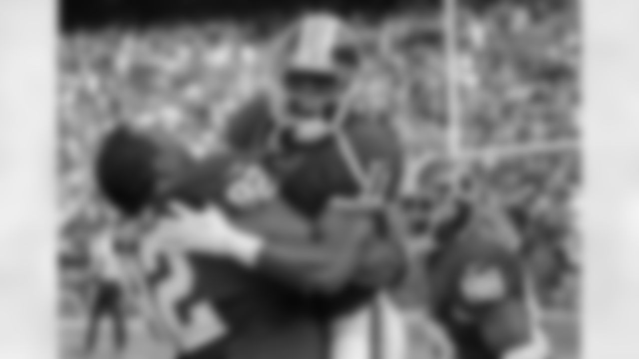 No. 11: Offense Jells With Defense. Redskins WR Aldrick Robinson celebrates his TD catch with DE Chris Baker during the Week 11 victory over the Eagles.