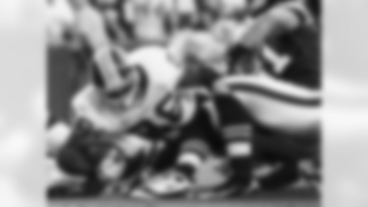 Clinton Portis dives across the goal line for a touchdown.