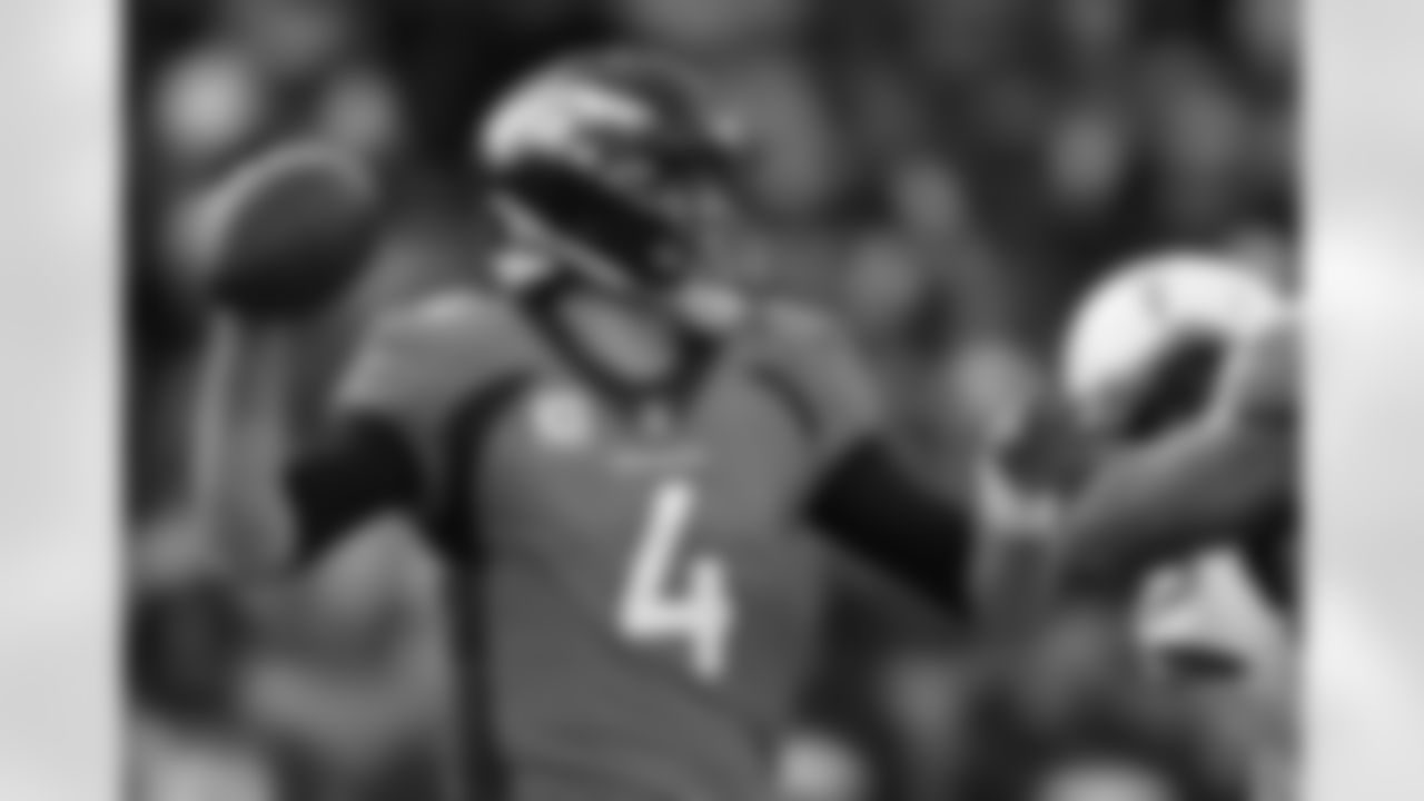 Denver Broncos quarterback Case Keenum throws a pass during the first half of an NFL football game against the Los Angeles Chargers, Sunday, Dec. 30, 2018, in Denver. (AP Photo/David Zalubowski)