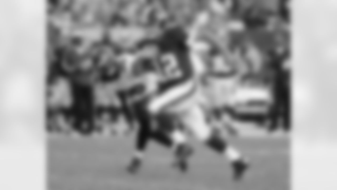 No. 11: Kirk Takes Off. Kirk Cousins scrambles out the pocket in the preseason game against Tampa Bay. Cousins impressed Redskins' fans with his ability to run the football.