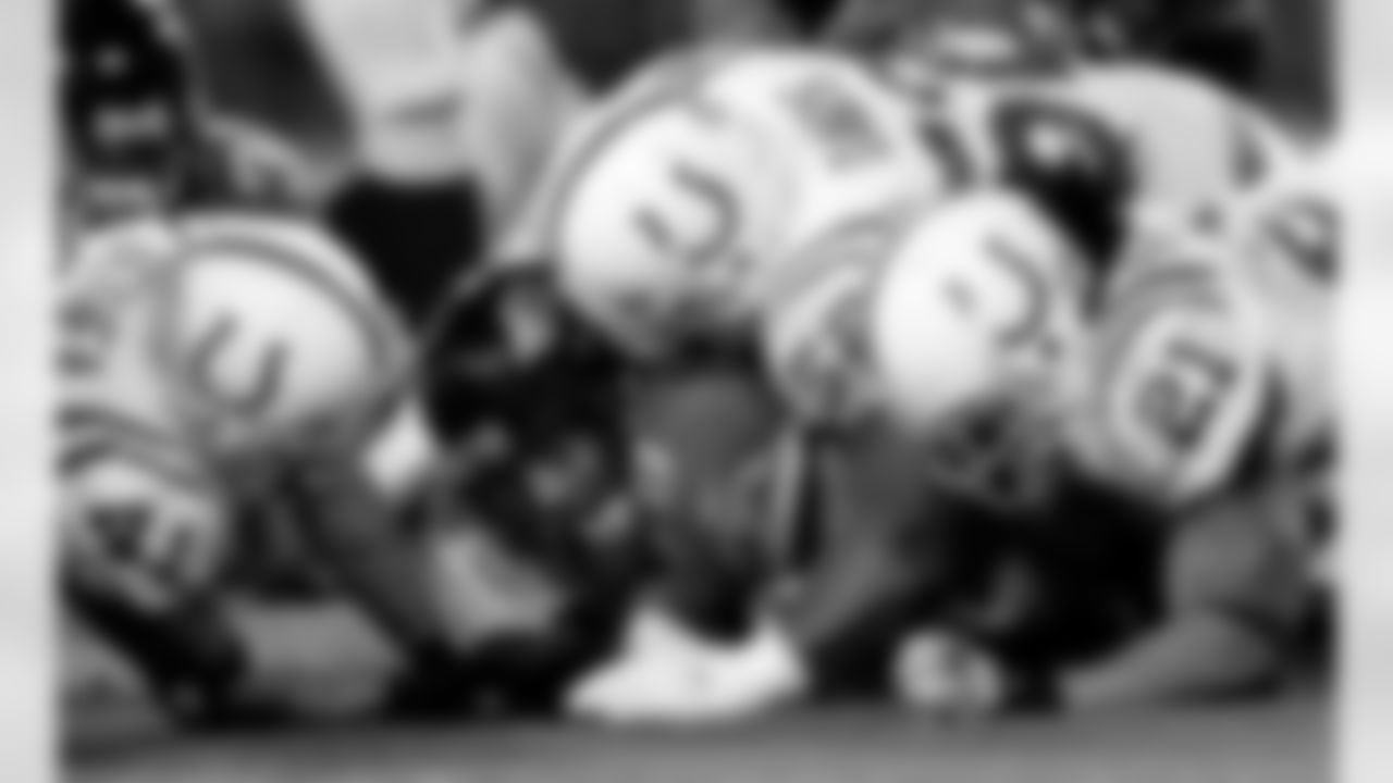 No.2: Get the ball! Tony Pashos get his first career fumble recovery against the Colts.