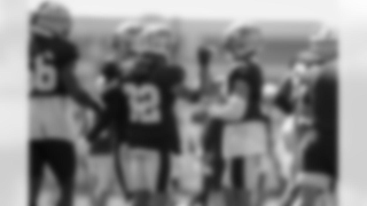 New Orleans Saints safety Tyrann Mathieu took the field for practice during 2022 Saints Training Camp presented by Rouses Markets on Wednesday, August 17 against the Green Bay Packers at Ray Nitschke Field in Ashwaubenon, Wisconsin ahead of their game in week 2 of the 2022 NFL Preseason.
