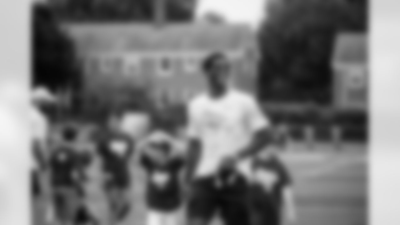 New Orleans Saints linebacker Andrew Dowell hosted his annual "Do Well" youth football camp at St. Edward High School in Ohio on Saturday, July 15, 2023.