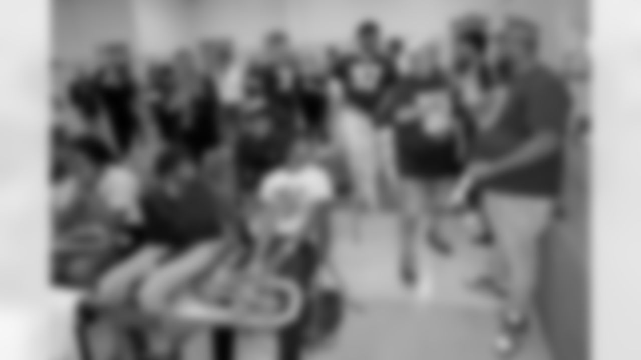 New Orleans Saints punter Lou Hedley and defensive lineman Malcolm Roach teamed up with amazon to hold a musical session at Roots of Music on Tuesday, October 10, 2023.