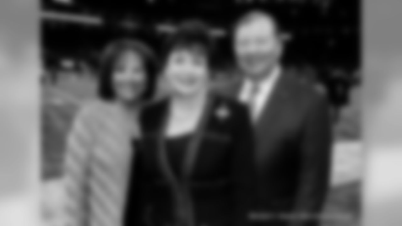 Guests joined Mrs. Benson on the sideline of Mercedes-Benz Stadium for the Saints' Thanksgiving night victory over the Atlanta Falcons on Thursday Night Football in week 13 of the 2019 NFL season.