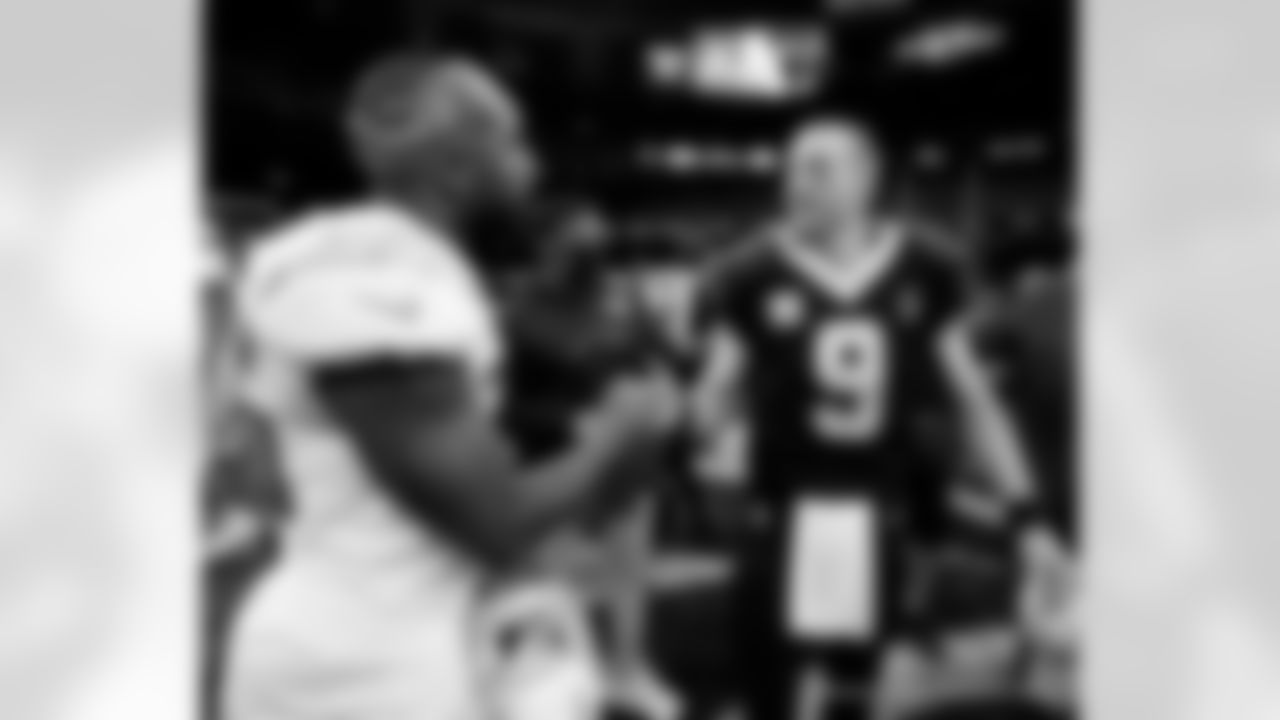 Postgame photos from the New Orleans Saints 30-27 overtime win against the Los Angeles Chargers in Week 5 of the 2020 NFL season.