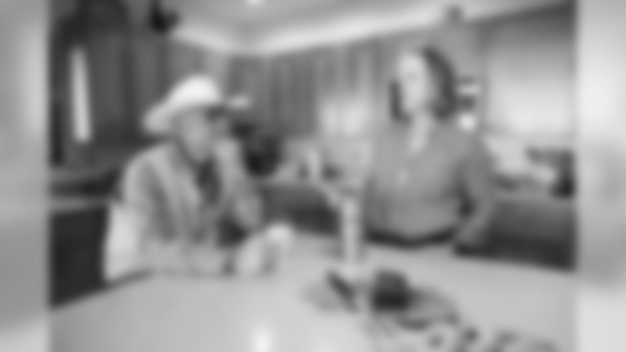 Keith, left and Cynda Unger, parents of New Orleans Saints center Max Unger, sit in their kitchen at their home on the McCandless Ranch, Wed, Jan. 16, 2019, in Hookena, Hawaii. Max Unger grew up on the 7000 acre working cattle ranch on the slopes of Mauna Loa. (Marco Garcia for the New Orleans Saints)