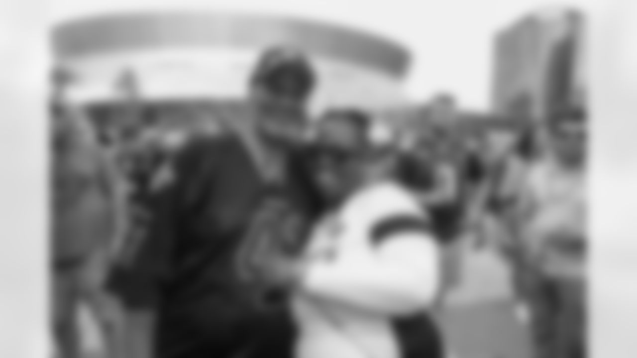 Fans get ready at Champions Square as the New Orleans Saints host the Cincinnati Bengals in Week 6 of the 2022 NFL season on October 16 at the Caesars Superdome.