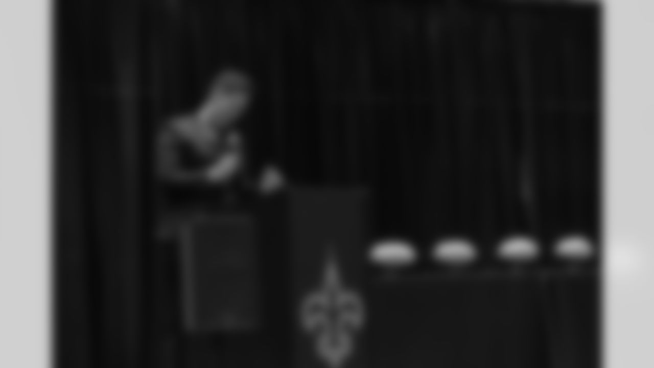 The New Orleans Saints hosted the Enterprise Scholar Athlete Banquet at the Ochsner Sports Performance Center on Monday, March 27, 2023. Saints legend Tyrone Hughes was the guest speaker at the event.