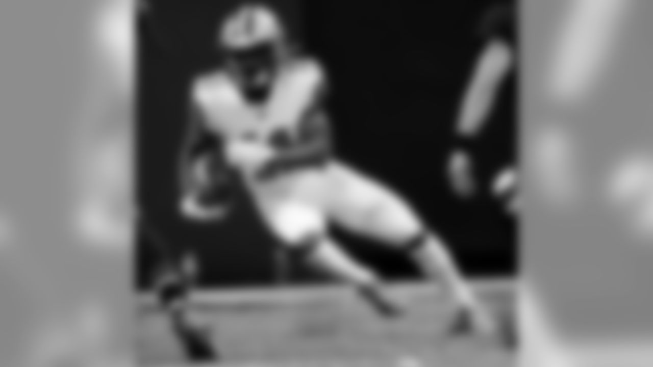 Game action photos from Thursday Night Football on Thanksgiving night 2019 as the New Orleans Saints defeated the Atlanta Falcons in week 13 at Mercedes-Benz Stadium.