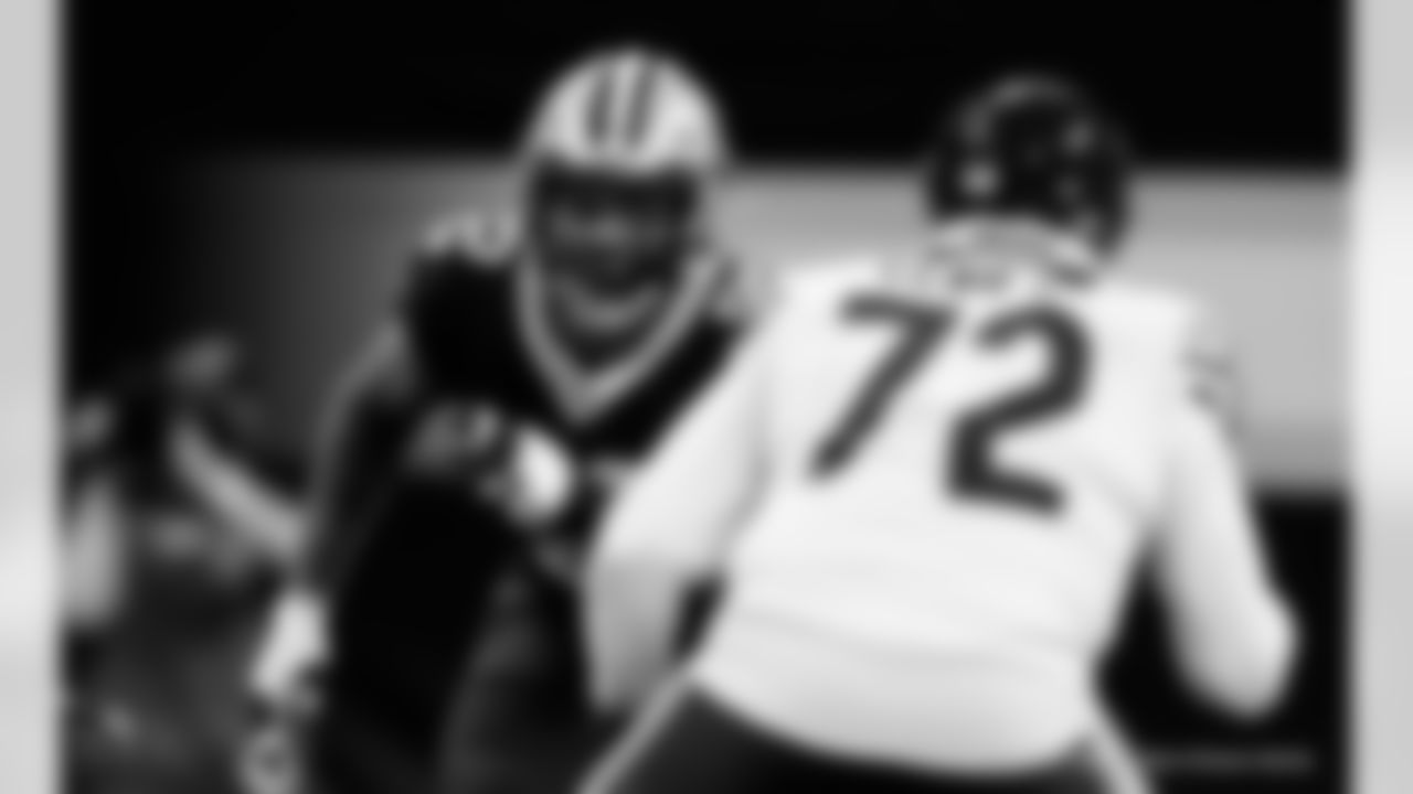 Game action photos from the New Orleans Saints vs. Chicago Bears matchup in the Wild Card round of the 2020 NFL playoffs.
