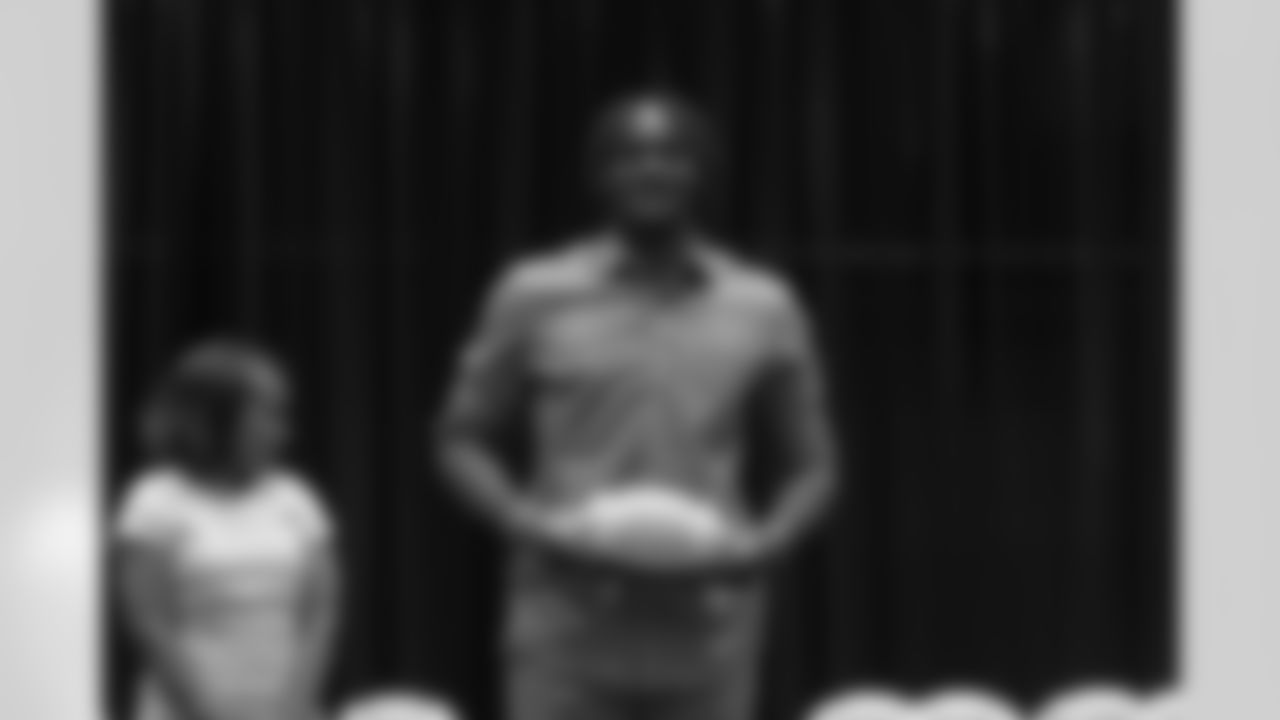 The New Orleans Saints hosted the Enterprise Scholar Athlete Banquet at the Ochsner Sports Performance Center on Monday, March 27, 2023. Saints legend Tyrone Hughes was the guest speaker at the event.