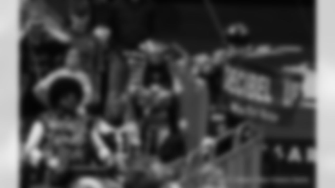 New Orleans Saints fans cheered on the team during 2023 Week 7 against the Jacksonville Jaguars on October 19, 2023 at the Caesars Superdome.