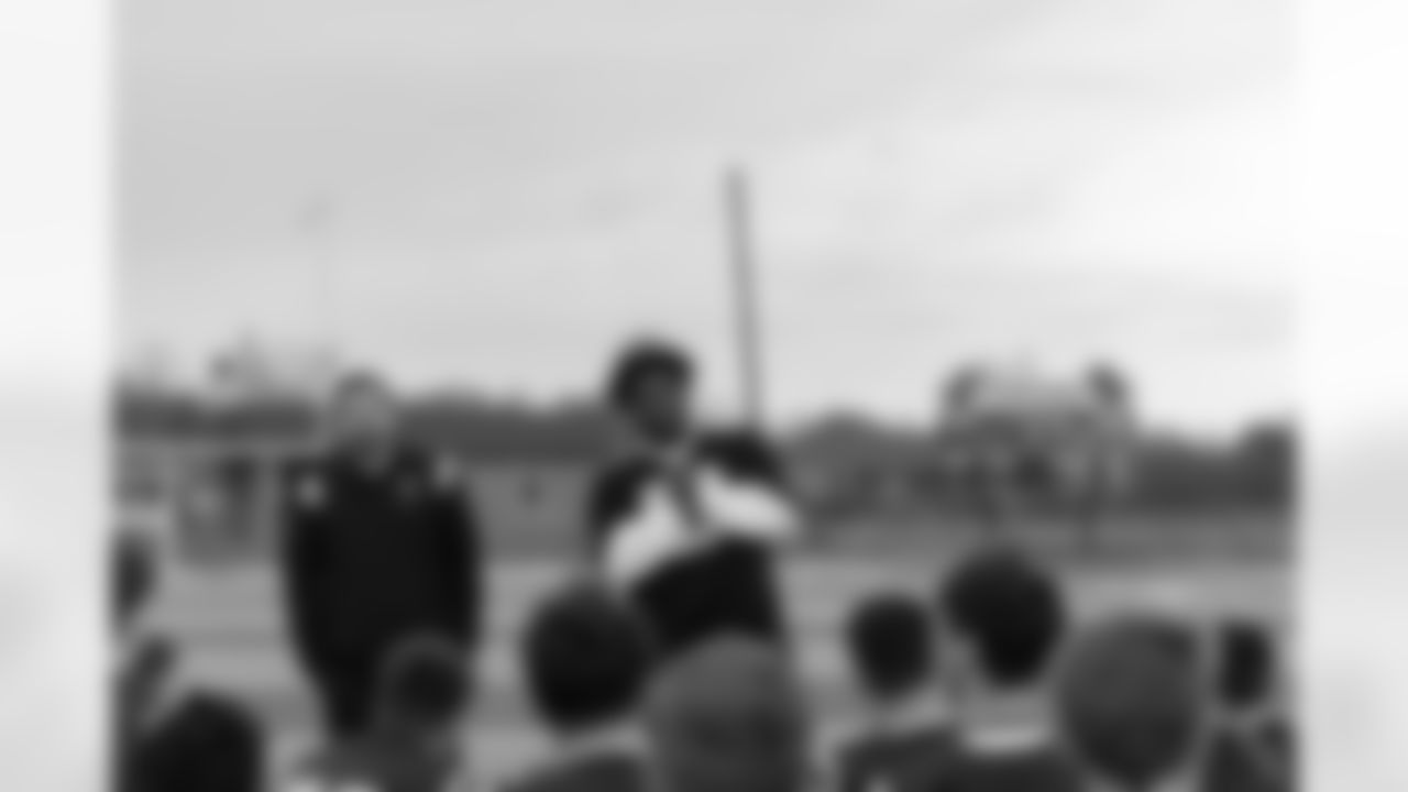 New Orleans Saints Malcom Roach teamed up with John Fayard Moving to donate $5000 worth of new football equipment to Fisher High School after the devastation caused by Hurricane Ida last year to their school and football program.
