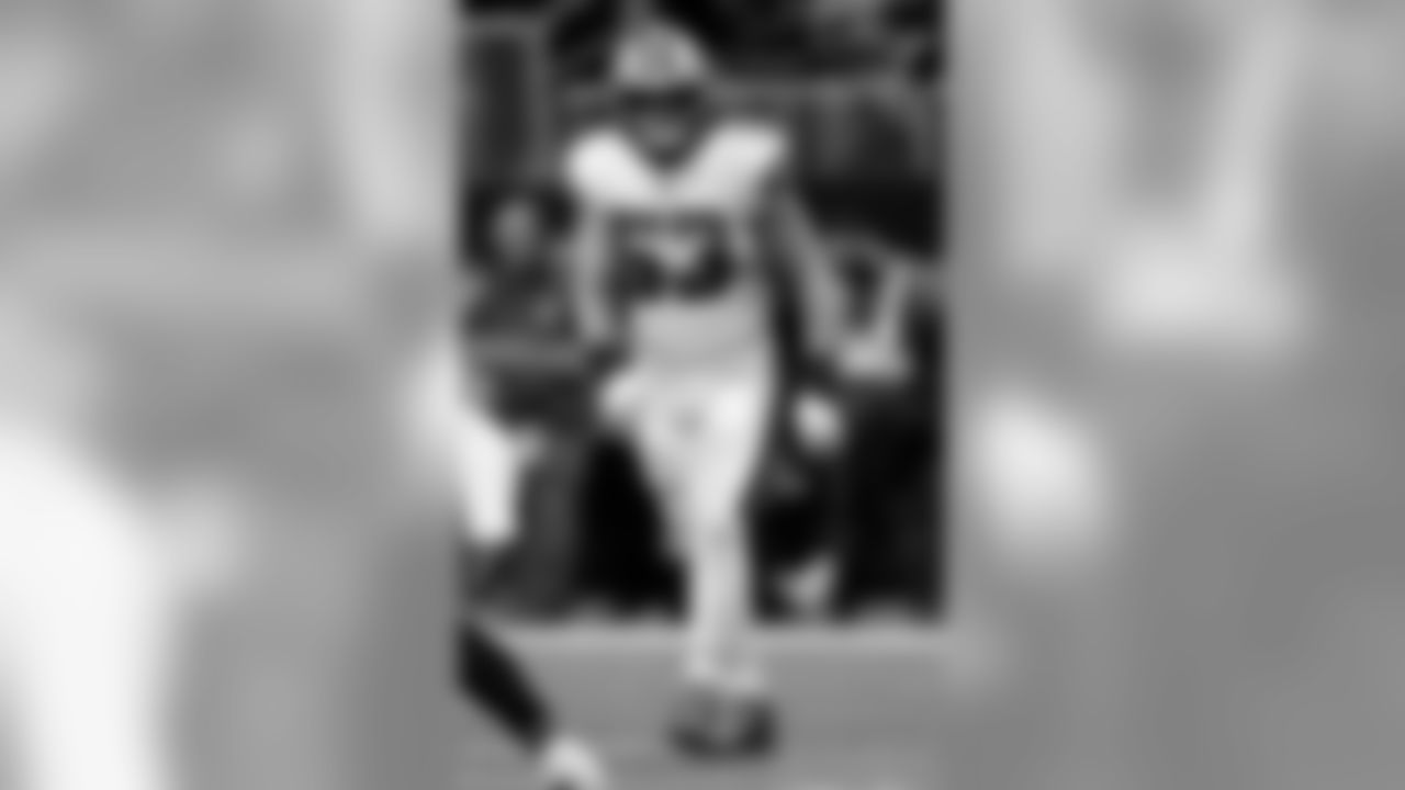 Game action photos from Thursday Night Football on Thanksgiving night 2019 as the New Orleans Saints defeated the Atlanta Falcons in week 13 at Mercedes-Benz Stadium.