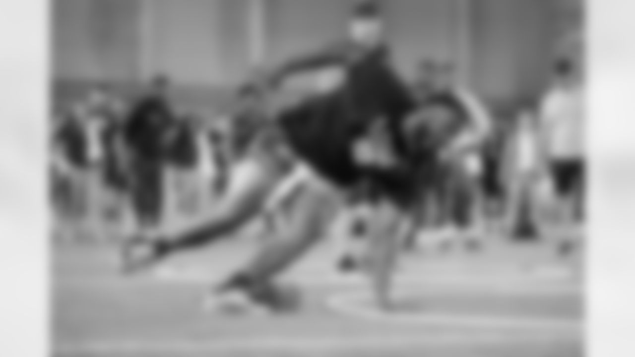 Several New Orleans Saints coaches and staff attended Louisiana State University's Pro Day in Baton Rouge on Wednesday, April 6 ahead of the 2022 NFL Draft.