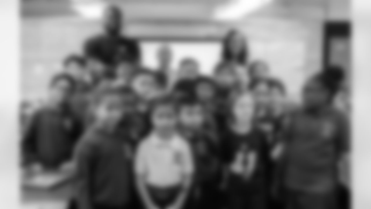 New Orleans Saints defensive end Cameron Jordan visited Green Park Elementary School on Monday, Sept. 11. Jordan visited the students ahead of their benchmark testing for the next week.