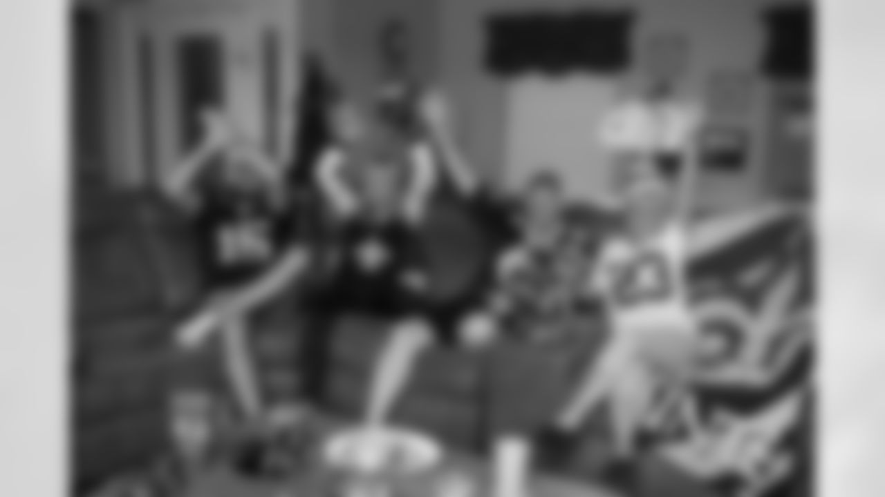 New Orleans Saints fans cheer on the team from Metairie as the Saints take on the Las Vegas Raiders in week 2 of the 2020 NFL season.