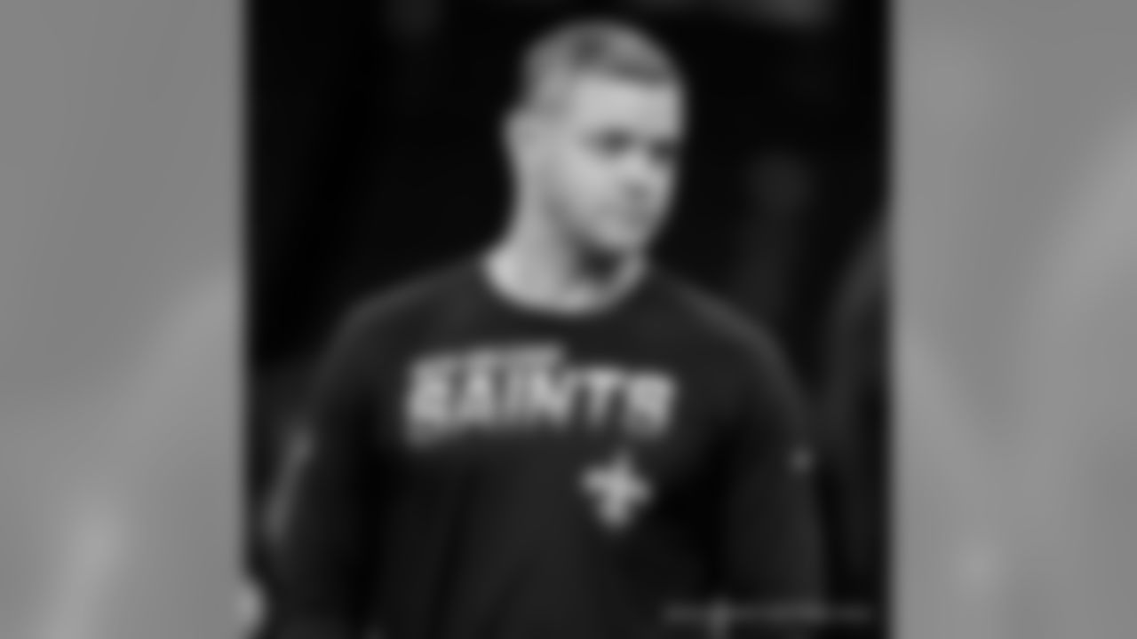 New Orleans Saints players prepare for week 14 before taking on the San Francisco 49ers at the Mercedes-Benz Superdome.