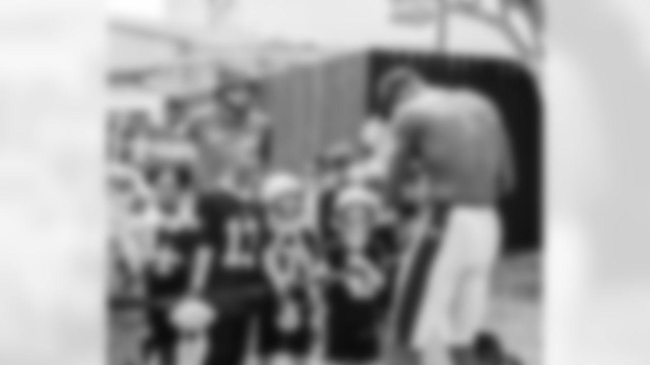The New Orleans Saints hosted Jazmon from Make A Wish at Training Camp practice on August 6, 2023. Jazmon was able to spend time with his favorite player Michael Thomas and throw him a pass in addition to greeting Dennis Allen and several Saints players following workouts.