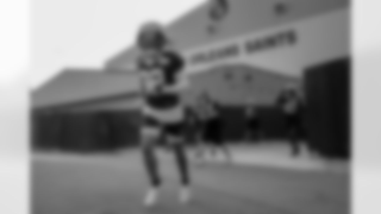 Full coverage of the New Orleans Saints workouts during 2023 Training Camp presented by Rouses Markets on Friday, July 28 with safety Tyrann Mathieu (32) in attendance.