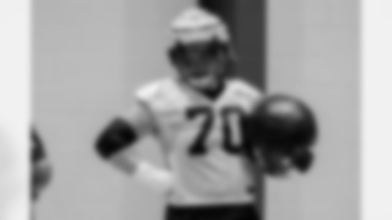 New Orleans Saints offensive lineman Trevor Penning took the field for practice during 2022 Training Camp presented by Rouses Markets on Tuesday, August 9.