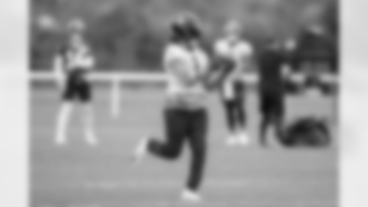 New Orleans Saints held practice in London on Friday, Sept. 30 ahead of their Sunday game against the Minnesota Vikings in Week 4 of the 2022 NFL season.