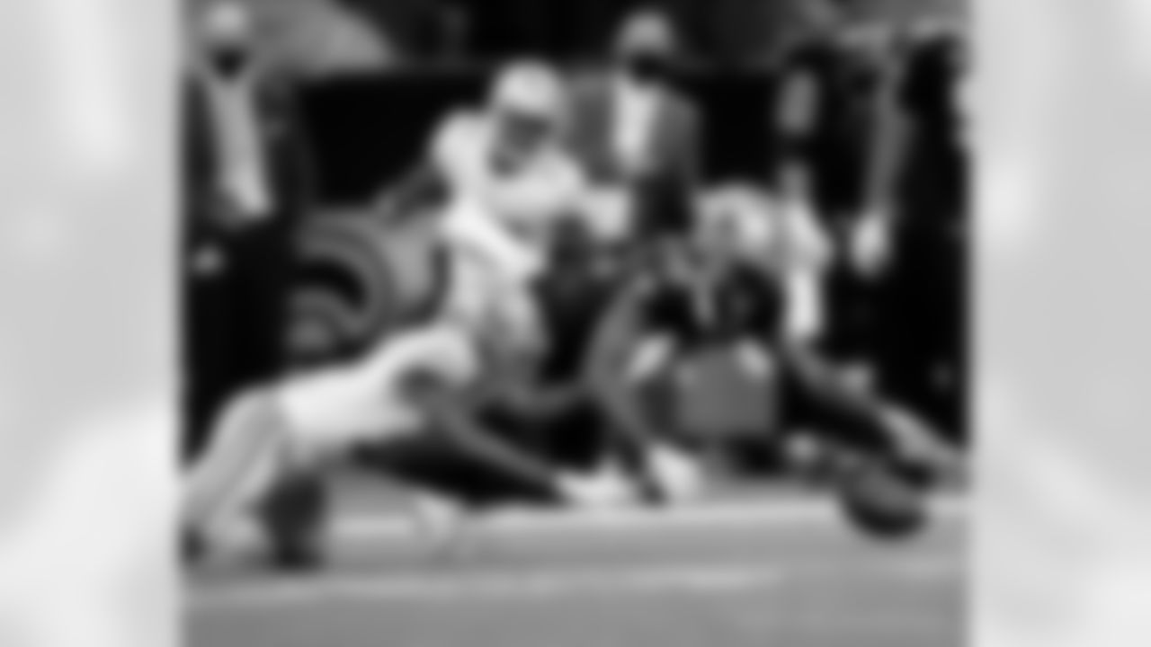 Game action photos from the New Orleans Saints vs. San Francisco 49ers matchup in Week 10 of the 2020 NFL season.
