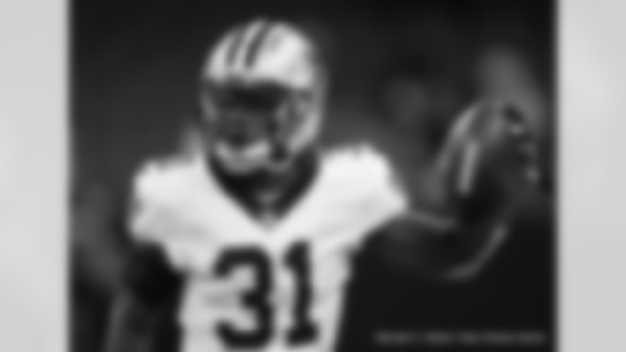 The New Orleans Saints prepare to host the Jacksonville Jaguars during pregame warmups ahead of Preseason Week 2 at the Caesars Superdome on August 23, 2021.
