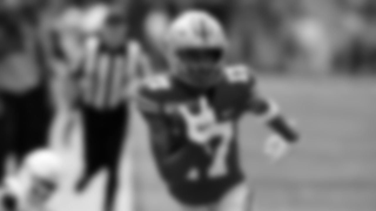 Check out photos of New Orleans Saints 2022 NFL Draft first round draft selection Chris Olave, wide receiver out of Ohio State who was selected with the 11th pick.