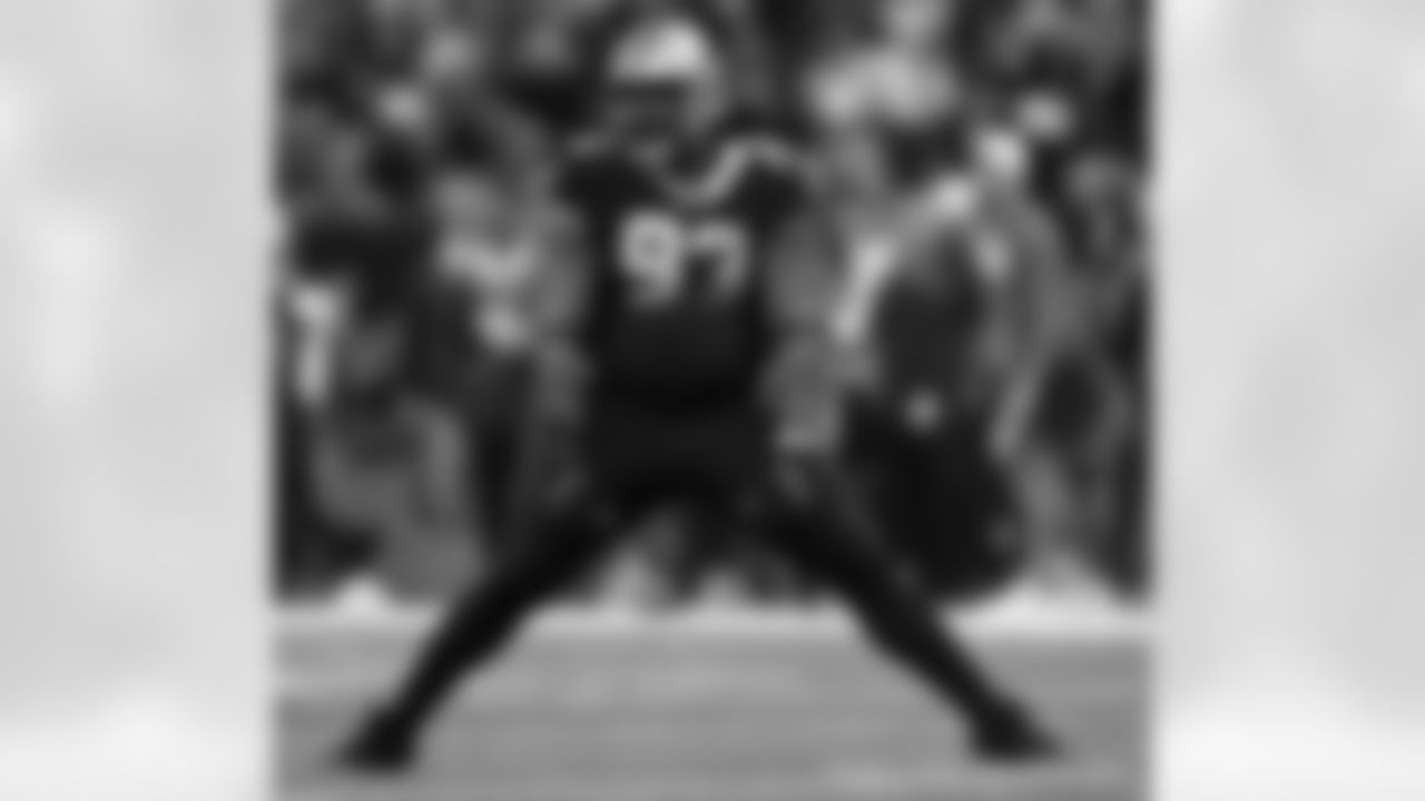 New Orleans Saints defensive lineman David Onyemata (93) in action during their 2022 Week 2 game against the Tampa Bay Buccaneers.