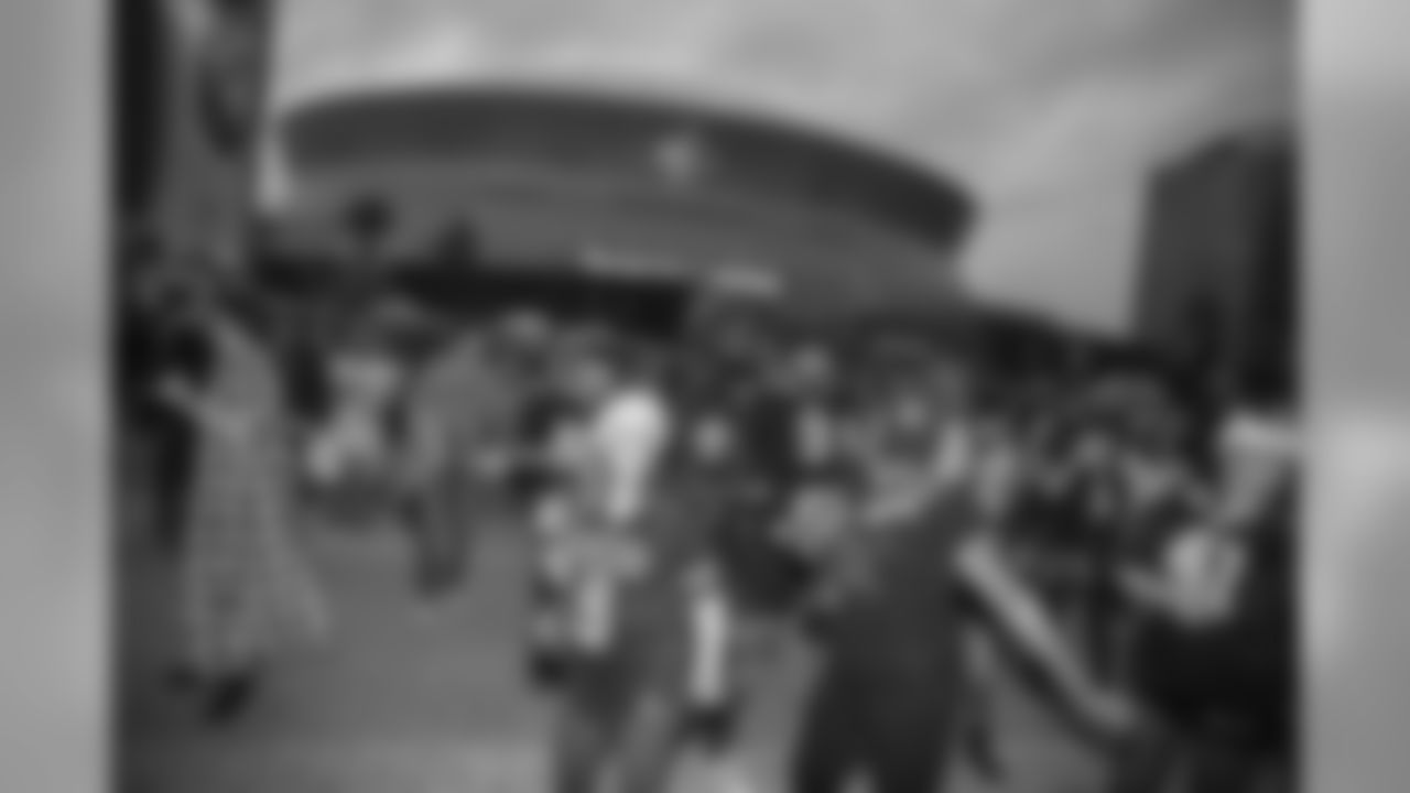 New Orleans Saints fans get ready for Monday Night Football in Week 15 against the Indianapolis Colts during our pregame party at Champions Square presented by Ticketmaster.