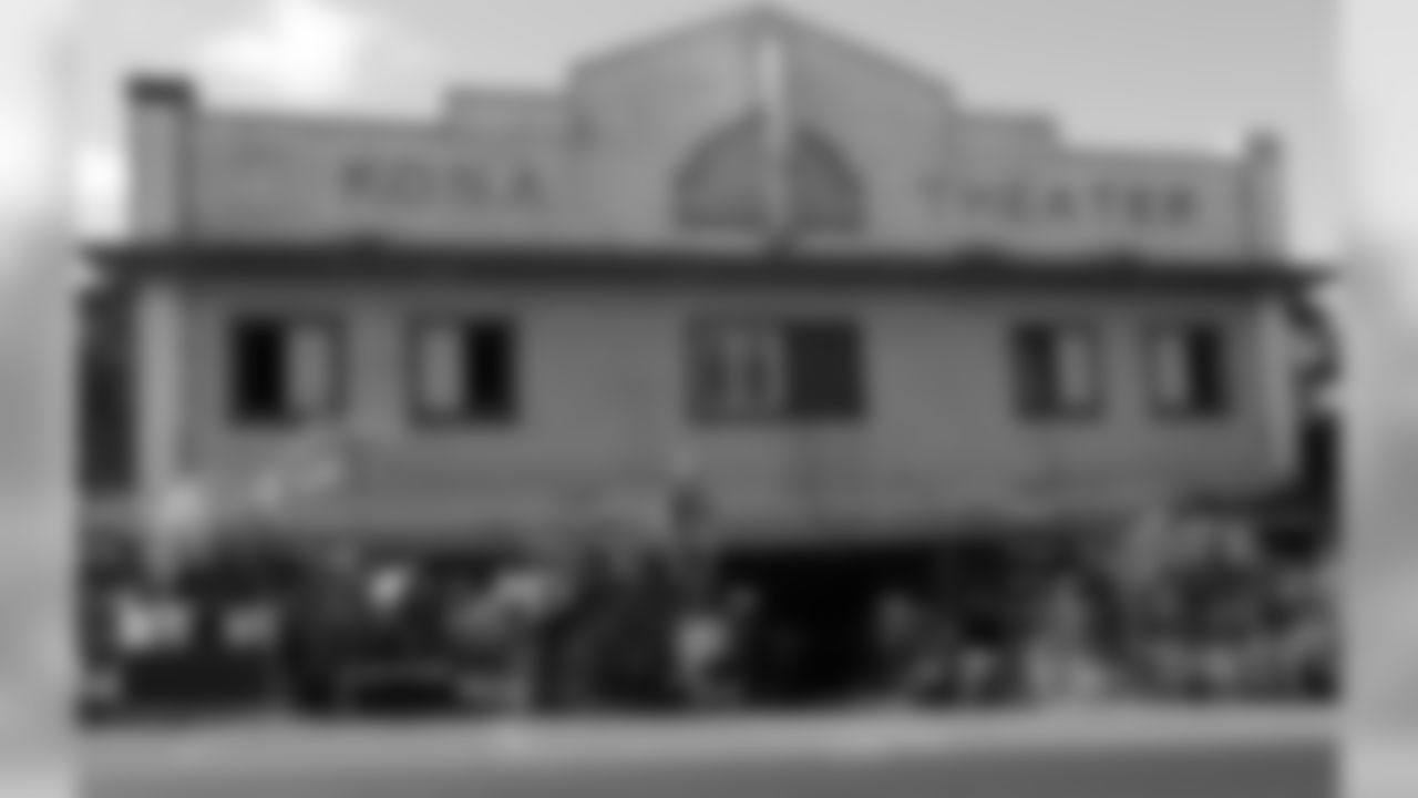 The old Kona Theater sits on the highway leading towards the McCandless Ranch, Wed, Jan. 16, 2019, in Captan Cook, Hawaii. NFL football center Max Unger grew up on his family's McCandless Ranch, a 7000 acre working cattle ranch that starts on the slopes of Mauna Loa stretches down to Hookena Beach. (Marco Garcia for the New Orleans Saints)