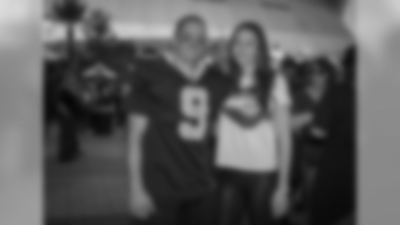 New Orleans Saints fans get ready for Week 14 against the San Francisco 49ers during our pregame party at Champions Square presented by Ticketmaster.