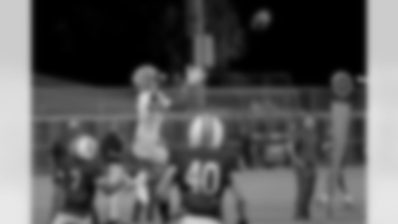 The Jesuit Blue Jays host the Purple Knights of St. Augustine during the New Orleans Saints Louisiana High School Football Under the Lights game at the Shrine on Airline on Friday, September 29, 2023. (Michael DeMocker/ NFL LCC)