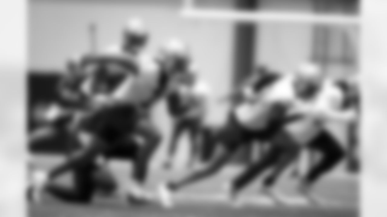 New Orleans Saints receivers Marquez Callaway, Tre'Quan Smith and Kawaan Baker run a drill during the team's 2022 OTA practices on May 25, 2022 at the Ochsner Sports Performance Center.