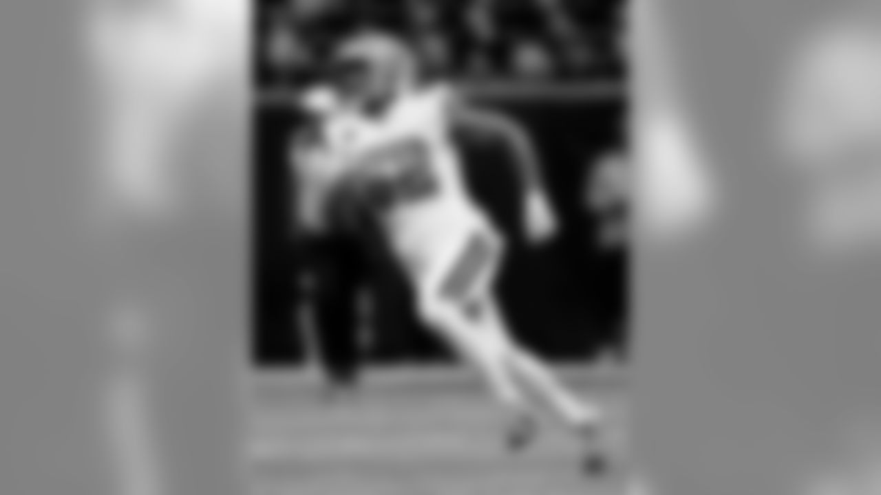 Game action photos from Thursday Night Football on Thanksgiving night 2019 as the New Orleans Saints defeated the Atlanta Falcons in week 13 at Mercedes-Benz Stadium.