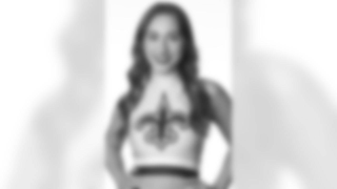 Meet the 53 members of the Saints Cheer Krewe for the upcoming New Orleans Saints 2022 NFL season. || Bella from Mandeville, LA