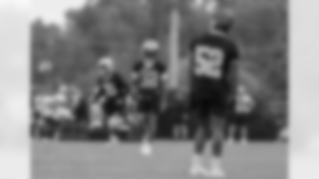 New Orleans Saints safety Tyrann Mathieu prepares for a drill at the team's 2022 OTA practices on June 9, 2022 at the Ochsner Sports Performance Center.