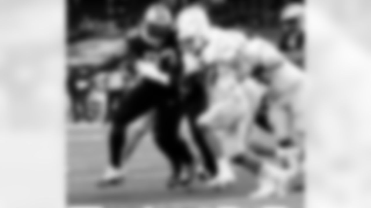 Game action photos from the New Orleans Saints vs. Los Angeles Chargers matchup in Week 5 of the 2020 NFL season.