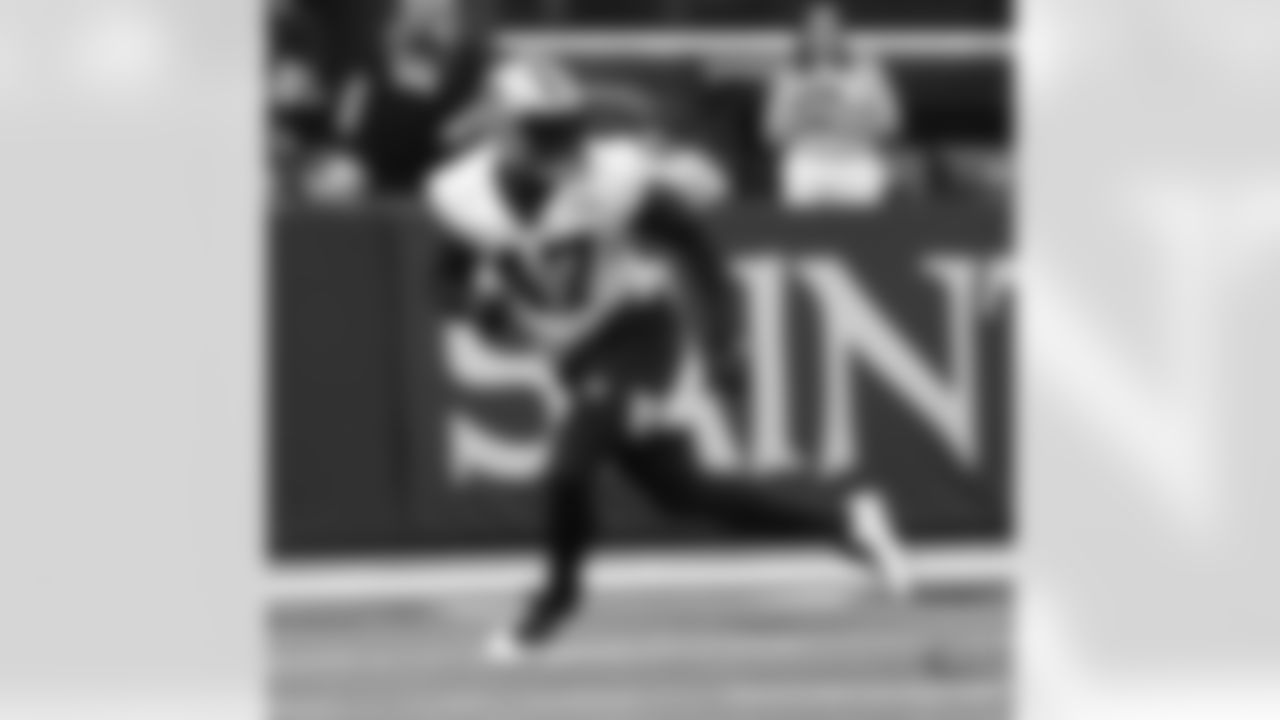 New Orleans Saints linebacker Jon Bostic took the field for open practice during 2022 Saints Training Camp presented by Rouses Markets on Sunday, August 21 at the Caesars Superdome.