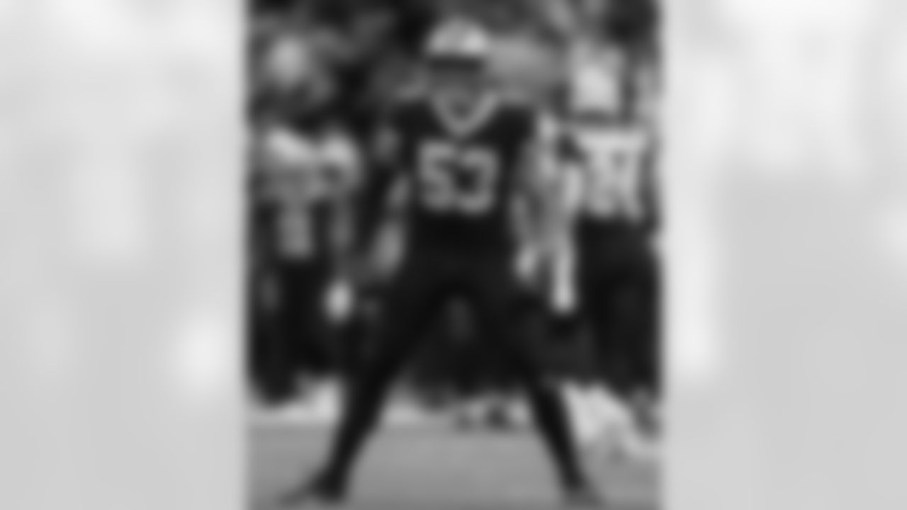 New Orleans Saints linebacker Zack Baun (53) in action during their 2022 Week 2 game against the Tampa Bay Buccaneers.