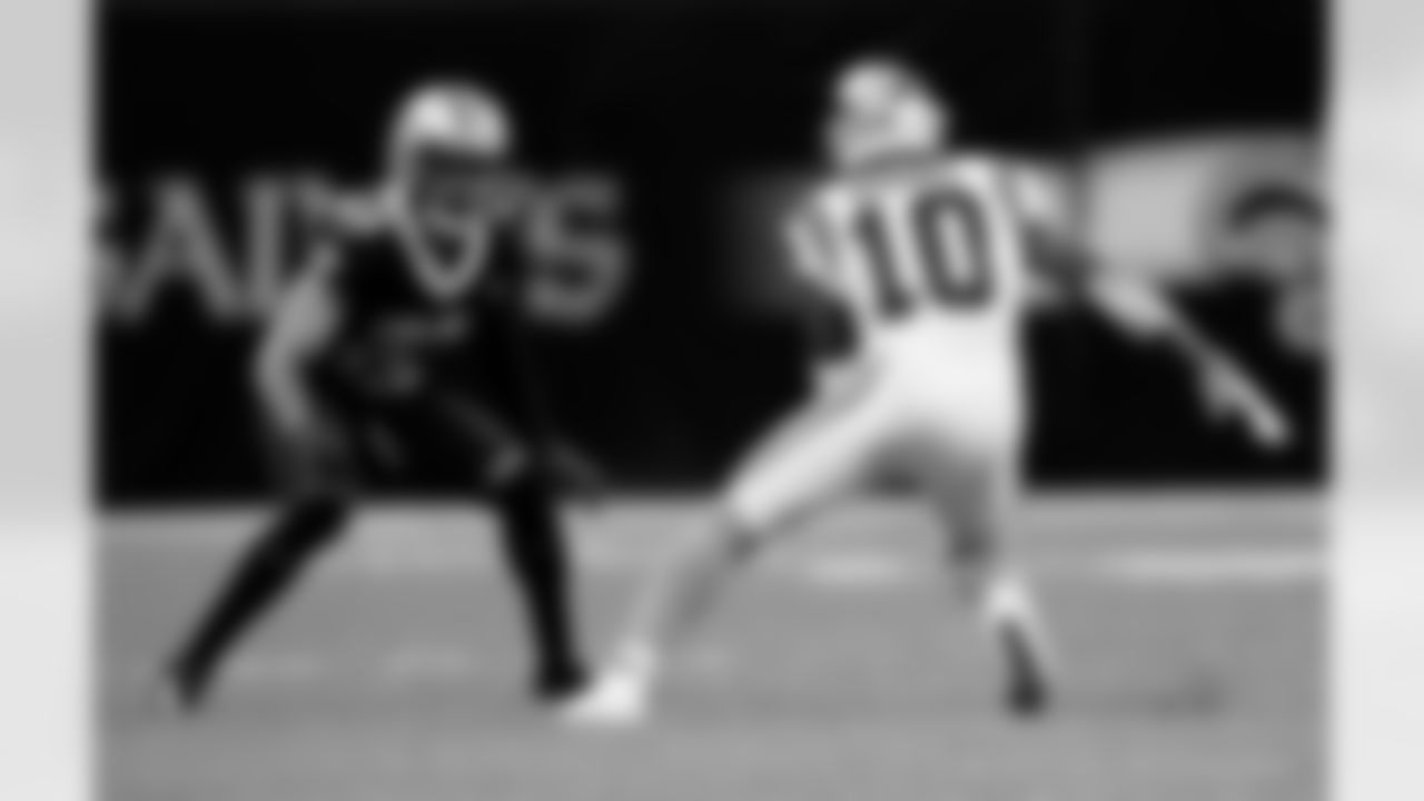 Game action photos from the New Orleans Saints vs. Carolina Panthers matchup in Week 7 of the 2020 NFL season.